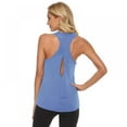 thumbnail image 1 of WBQ Women's Workout Tank Tops Cross Backless Racerback Tank Tops Loose Fit Sleeveless Athletic Yoga Sport Running Shirts, 1 of 6