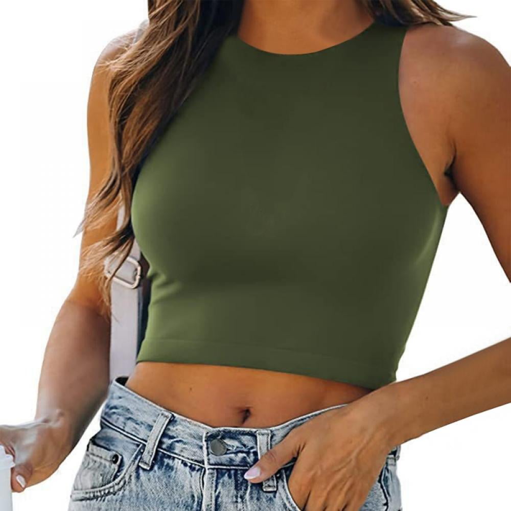  HLXFHB Workout Tank Tops for Women Gym Exercise Athletic Yoga  Tops Racerback Sports Shirts Army Green : Clothing, Shoes & Jewelry