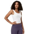 thumbnail image 1 of WBQ Workout Crop Tank Tops for Women Solid Comfort Sleeveless Shirts for Casual Sports Fitness Yoga Reversible Ribbed Tops, 1 of 8