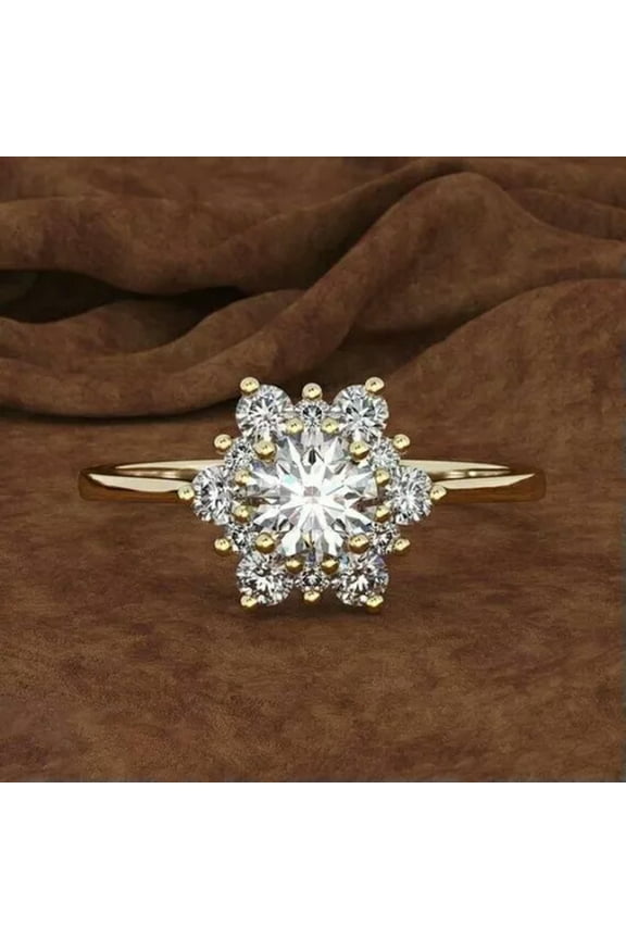 Fashion Women 925 Silver Jewelry Cubic Zirconia Wedding Engagement Ring Sz 6-10-Style 7-7