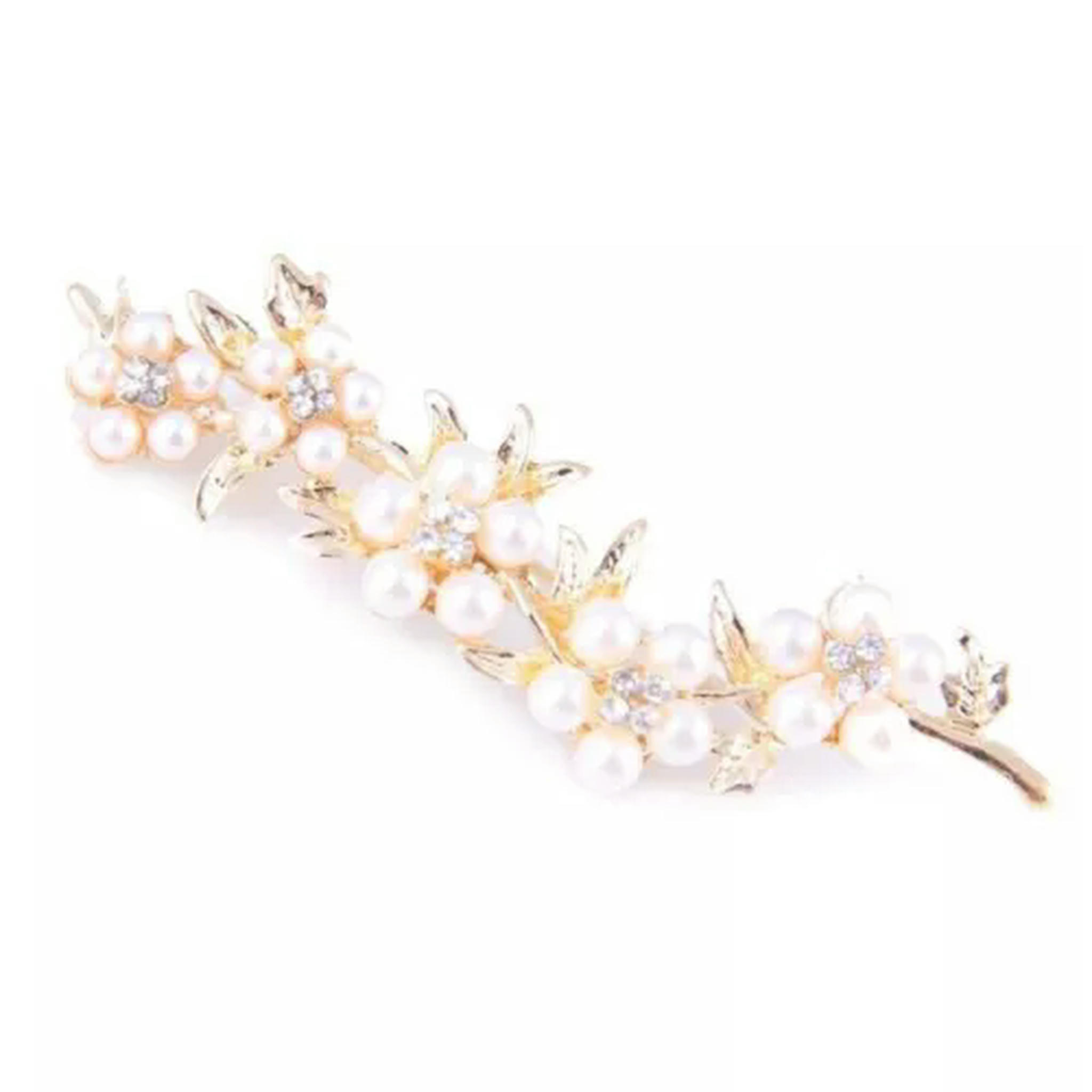 ビジュー　ボールピン WBQF Hot Selling Fashion Full Pearl Rhinestone Flower Brooch