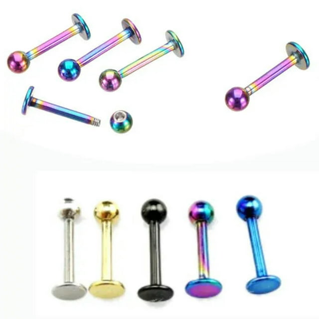 Tragus Piercing Jewelry 28-Piece Stainless Steel Lip Set 16G