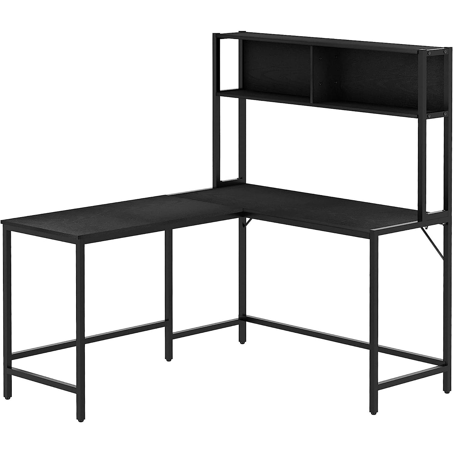 WBTAYB 55 Inch Home Office LShaped Computer Desk with Hutch and