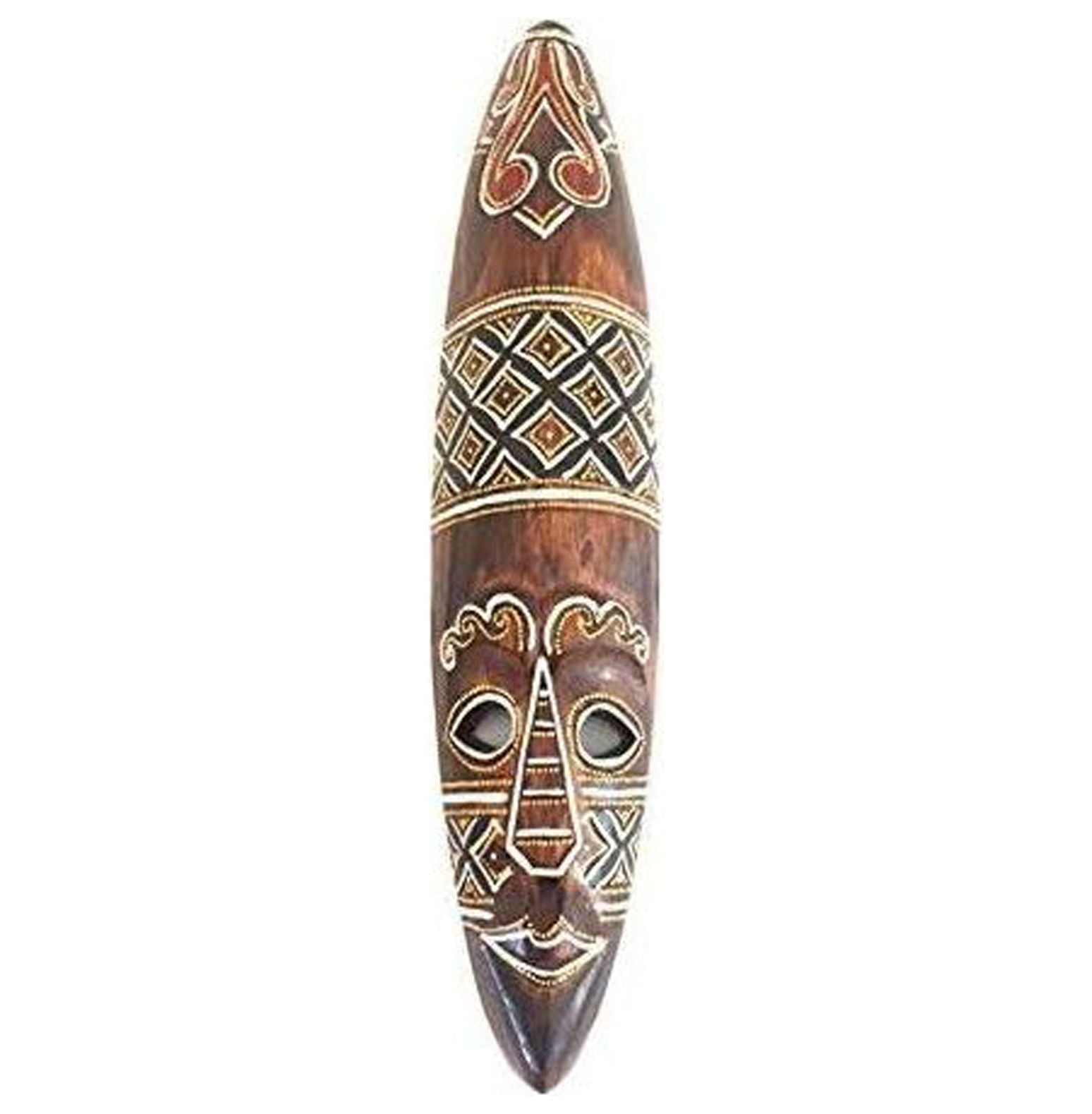 WBTAYB African Mask Wall Hanging Decor Wooden Hand Crafted Tiki God