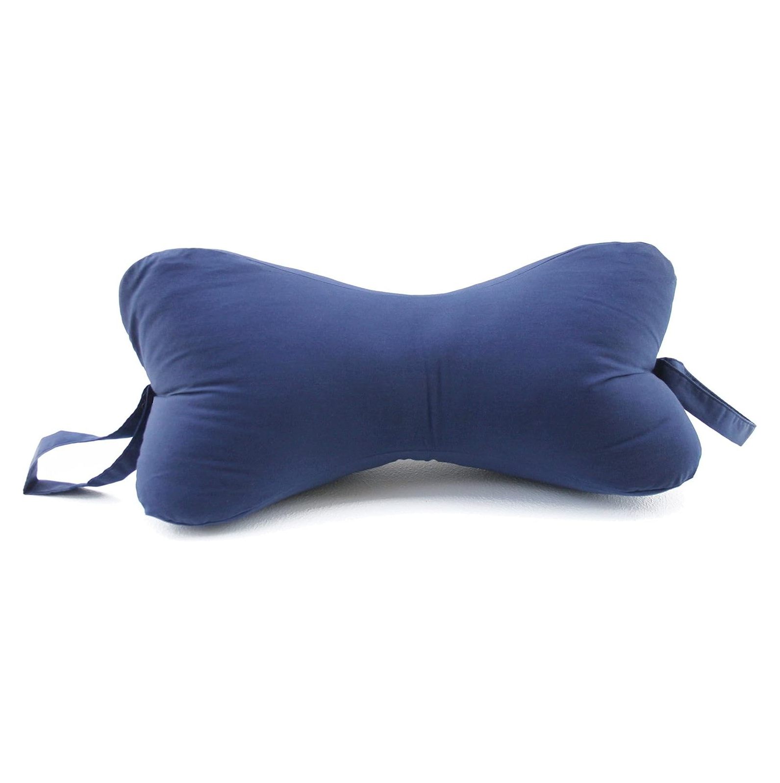 WBTAYB Chiropractic Cervical Pillows in Cotton, Navy Blue, Zipper Access for Comfort Adjustment