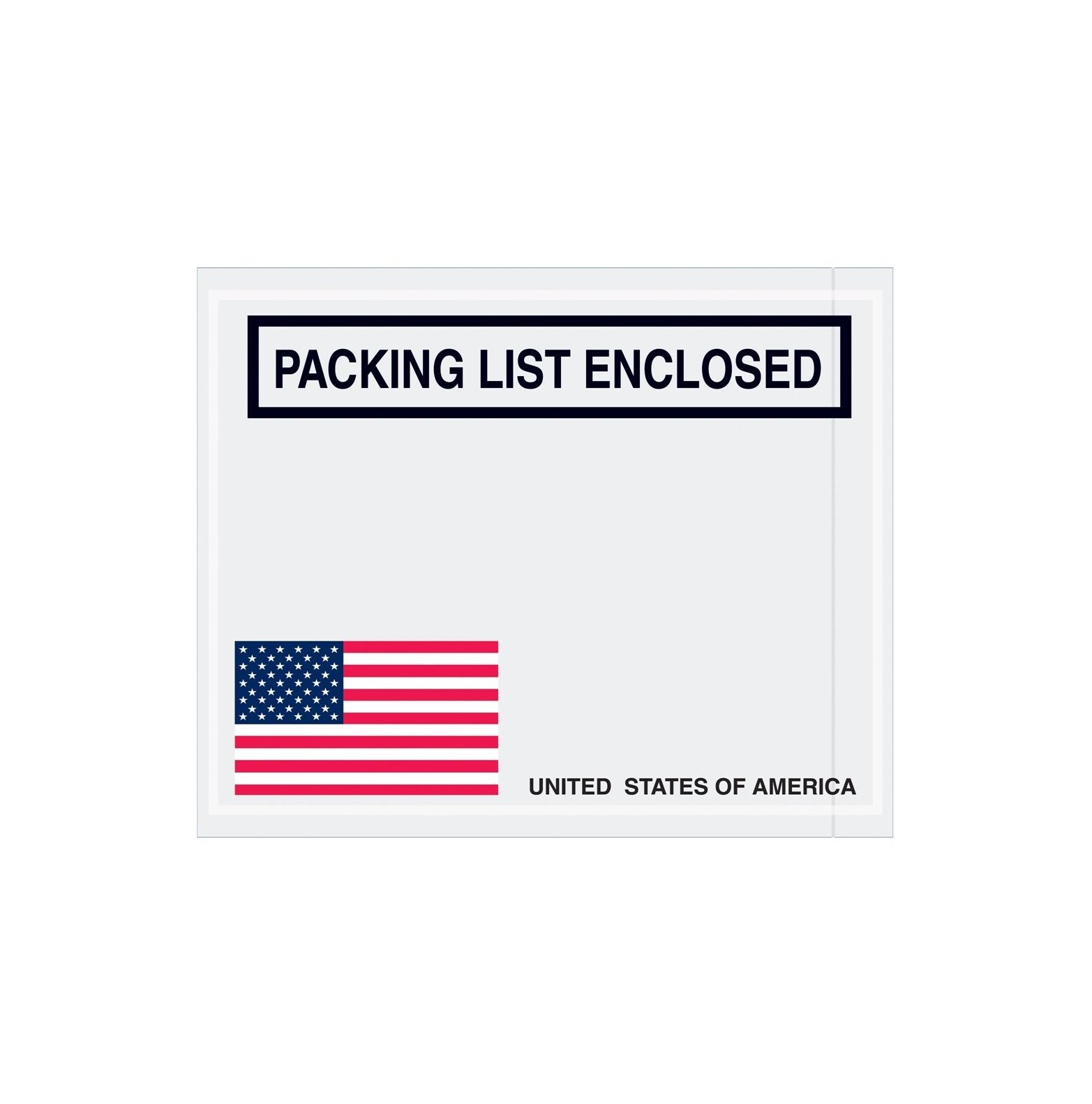 WBTAYB Clear Adhesive Side Loading Packing List Document Envelopes