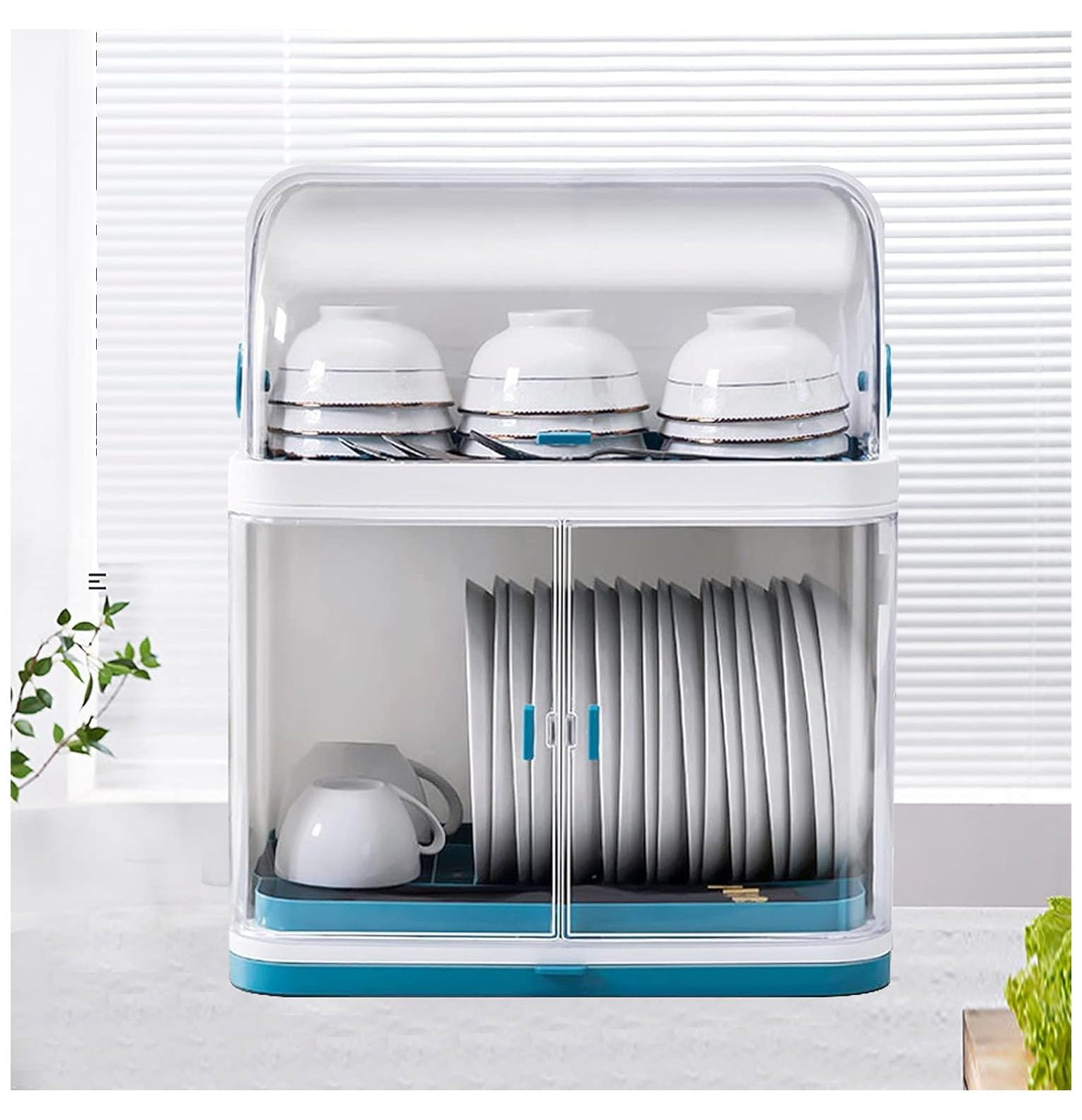 WBTAYB Dish Drying Rack 2 Tier Dish Drying Rack for Kitchen Counter