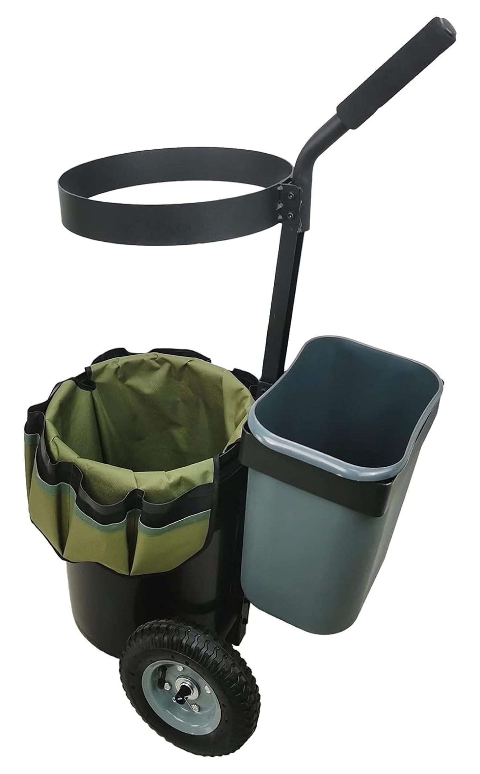 WBTAYB Durable Steel Garden Hand Cart Trolley Mobile Caddy Lawn Tool