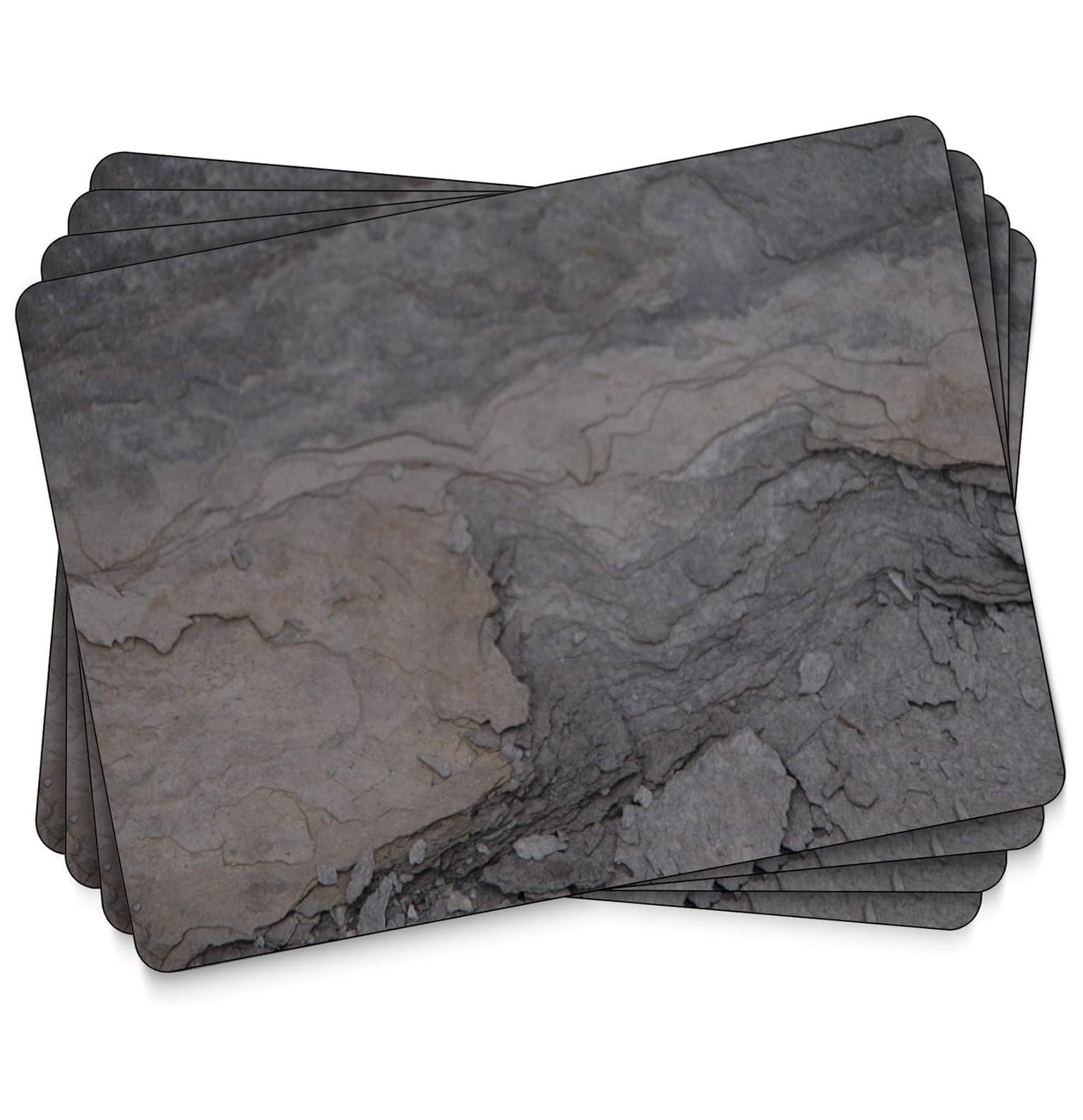 WBTAYB Midnight Slate Collection Placemats Set of 4 Heat Resistant