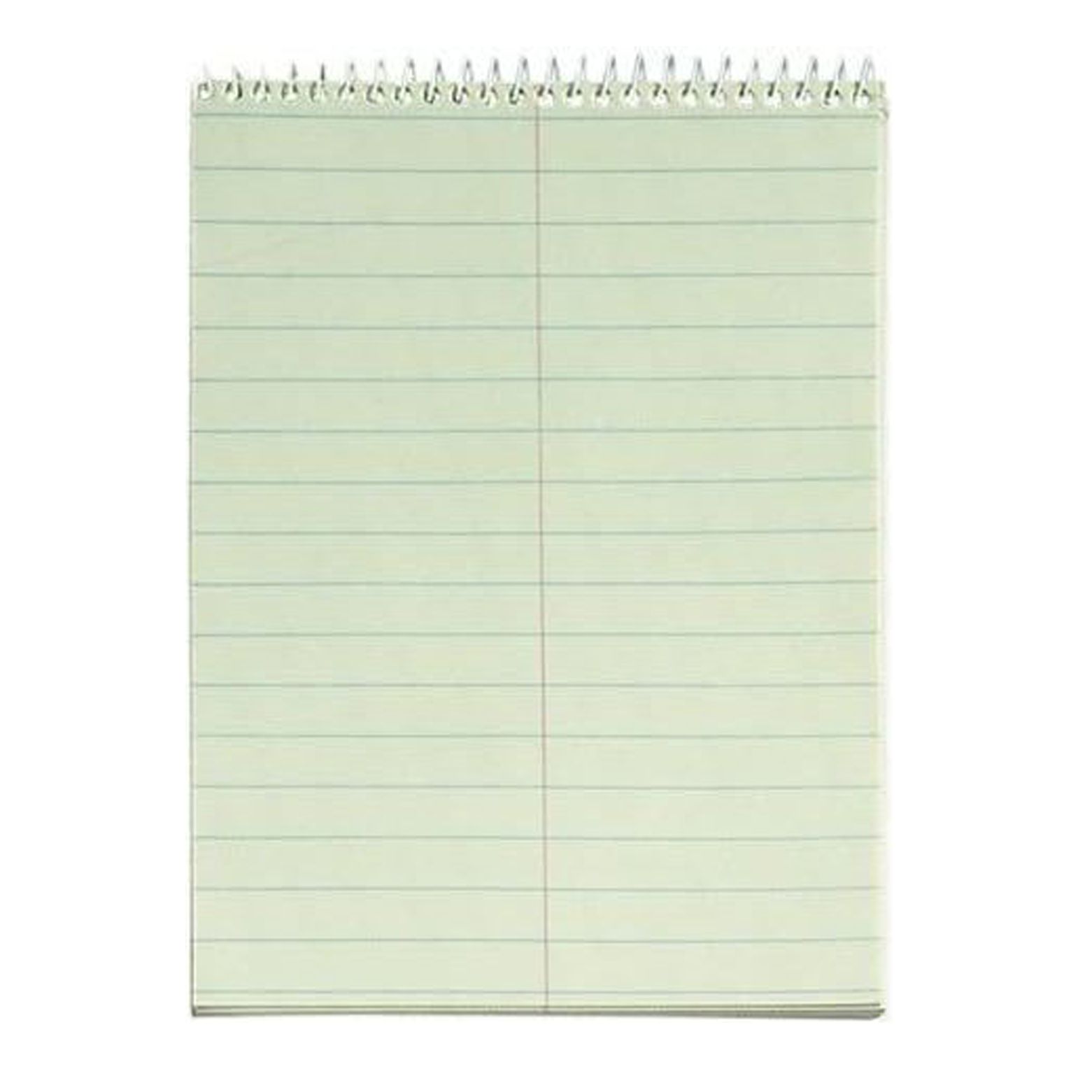 WBTAYB Steno Book, Gregg Rule, 60 Sheets, 6 x 9 Inches, Green Tint (TOP8001), 12Pack