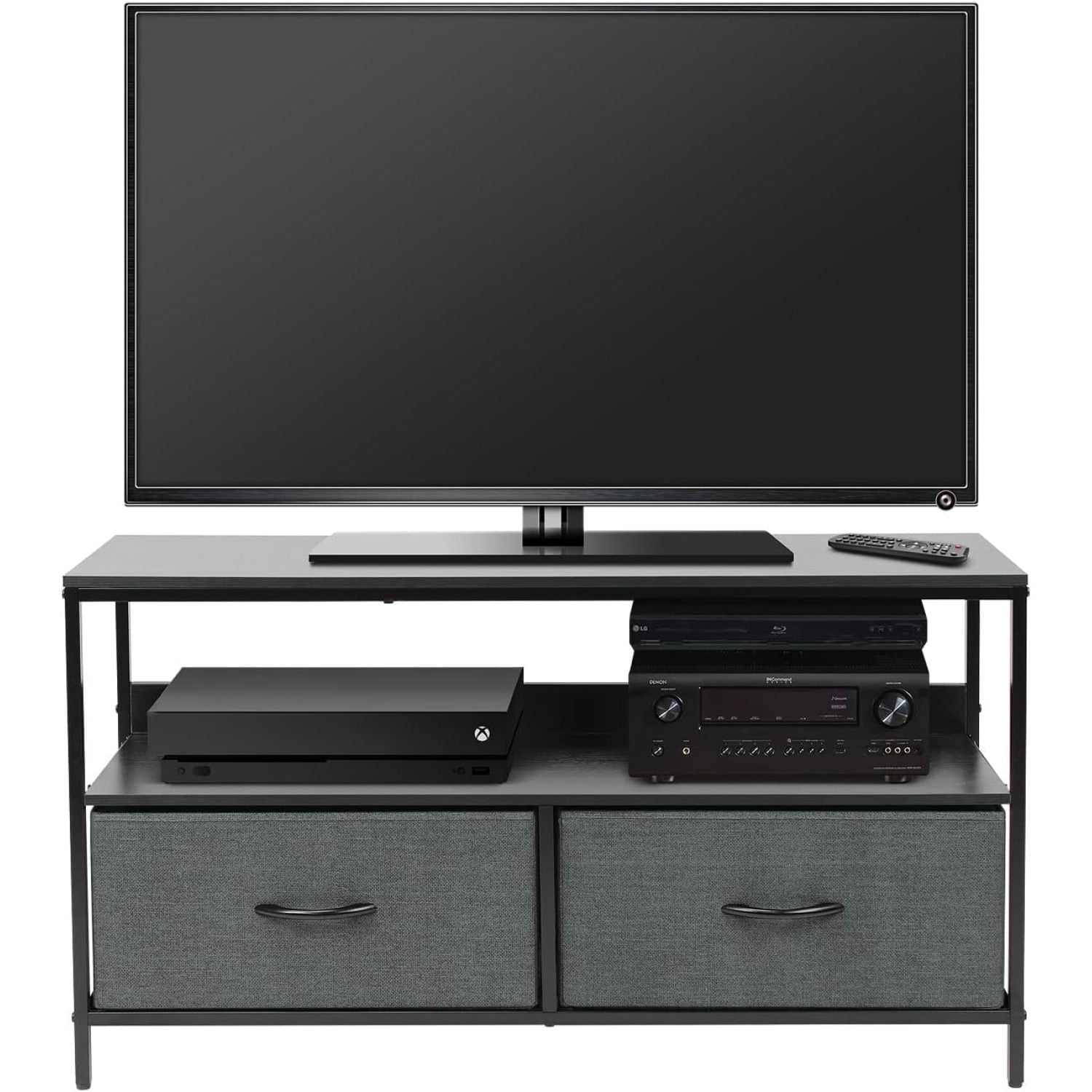 WBTAYB TV Stand Dresser with 2 Drawers Television Riser Chest with