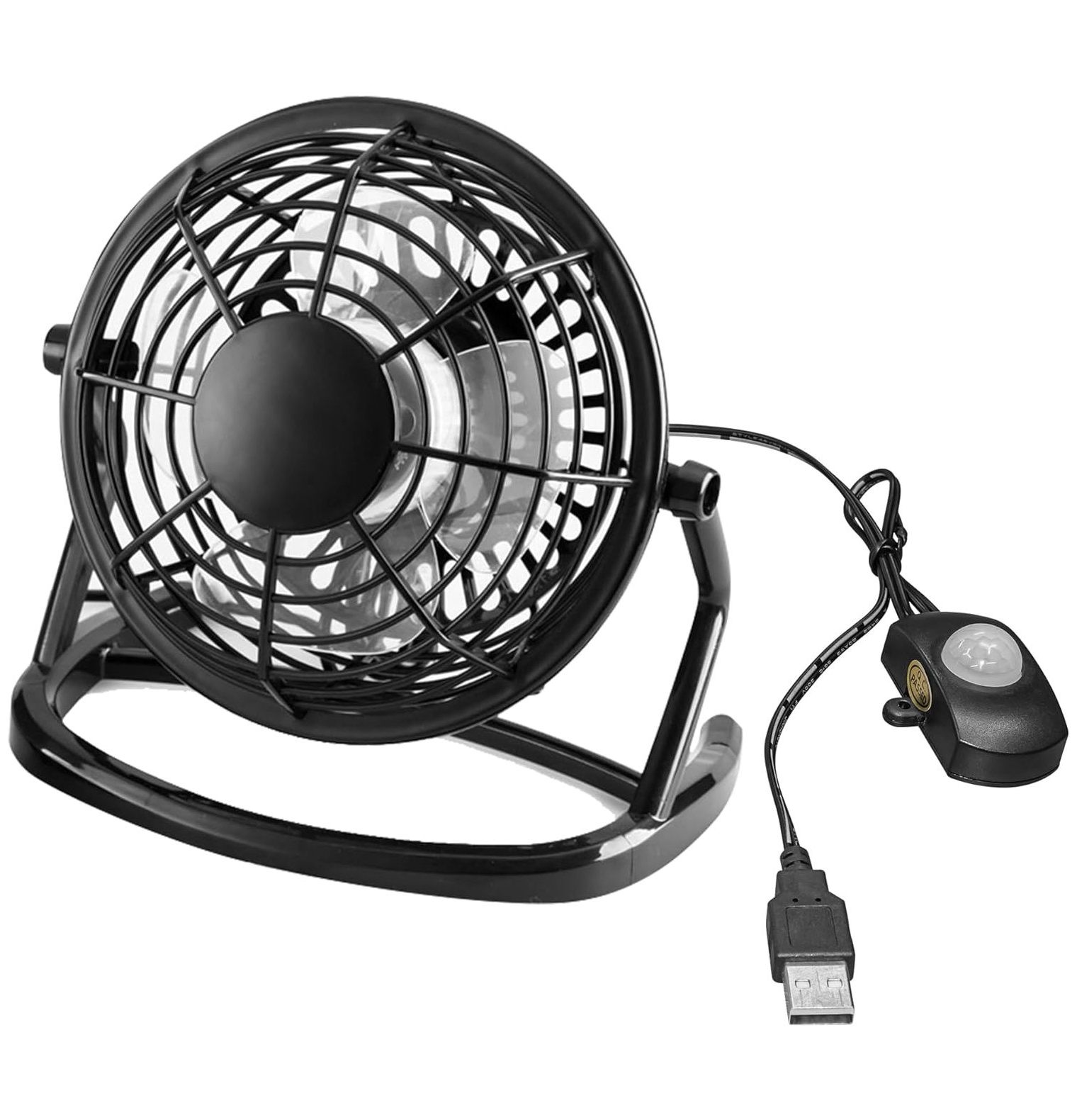 WBTAYB USB Desk Fan Small Table Fan With Sensor,Strong Airflow Quiet