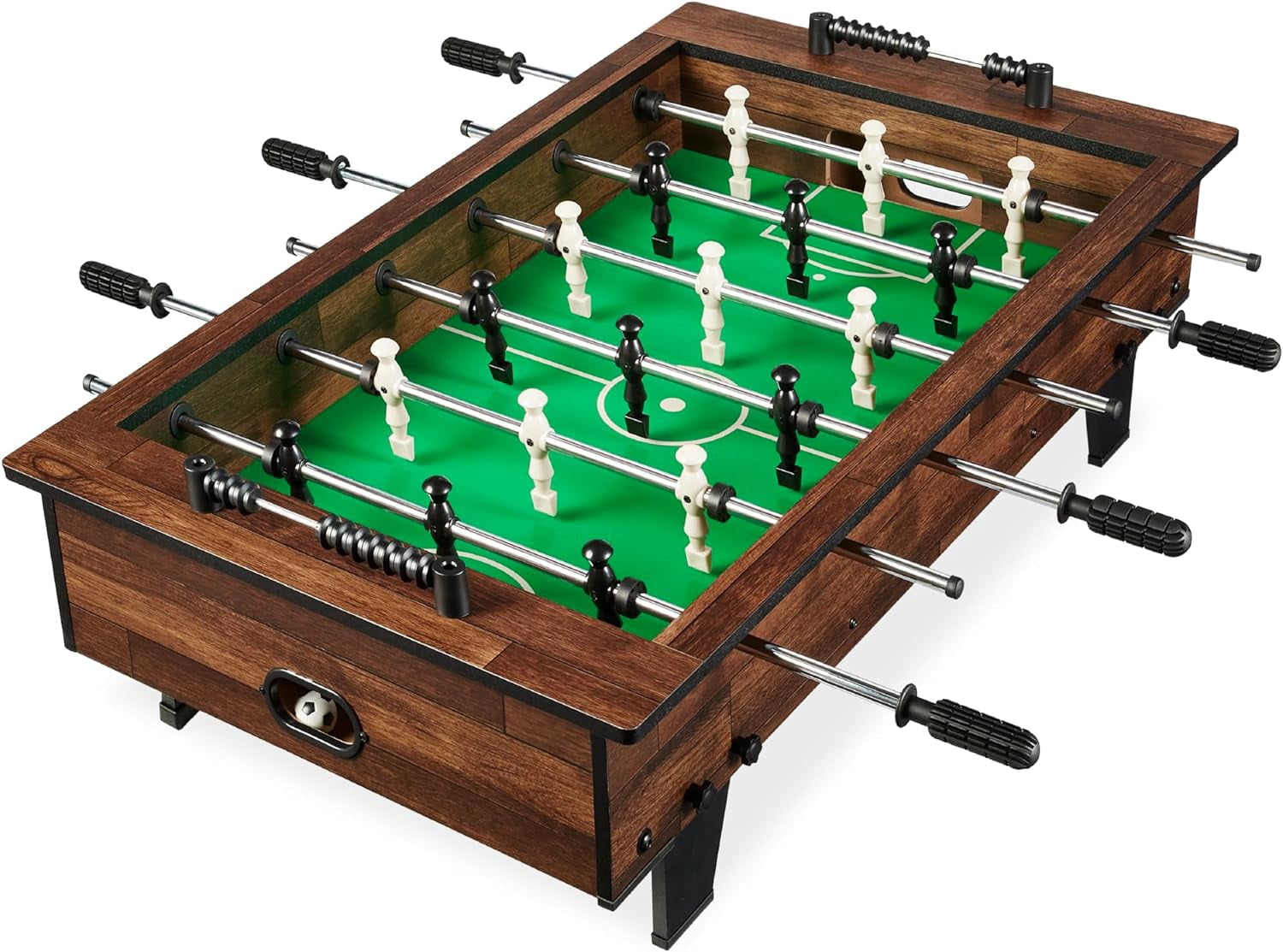 WBTER 40in Tabletop Foosball Table, Compact Mini Arcade Table Hand Soccer for Kids and Adults, Home, Game Room w/ 2 Balls