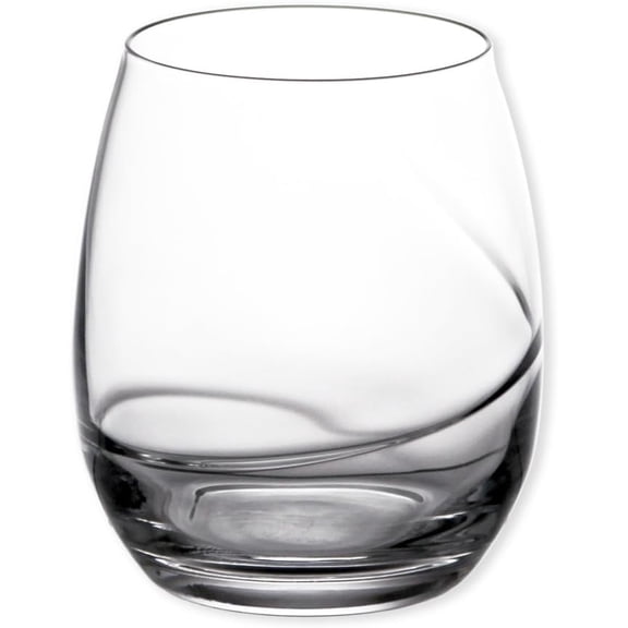 WBTER Aero 13.5 oz Stemless Wine Glasses, 6 Count (Pack of 1), Clear