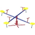 thumbnail image 1 of WBTER Kids Seesaw Swivel Teeter Totter with 360° Spinning, 4 Seater Seesaw Outdoor Playground Equipment for Backyard, Boys and Girls Aged 3-8 Years Old, 1 of 9