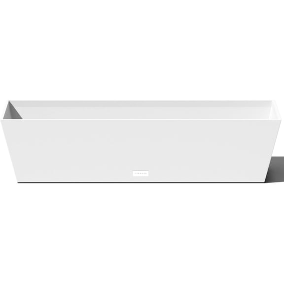WBTER Pure Series Window Box Planter - Long Rectangular Planter for Indoor or Outdoor Windowsill/Balcony | Durable All-Weather Use with Drainage Holes | Modern Decor for Herbs, Small Plants, Flowers