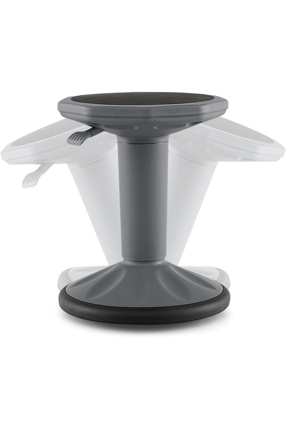 Wobble Stools for Classroom Seating - Wiggle Stool with Adjustable Height, 24" Active Learning Stool, Sitting Balance Chair for School, Office Stand Up, Flexible Seating Wobble Chair, Grey