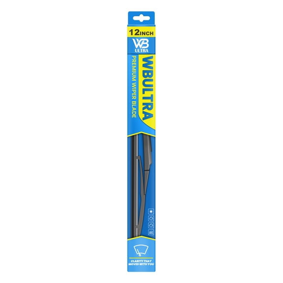 WBULTRA Rear Windshield Wiper Blade 12 Inch Replacement for Ford Fiesta 2008-2019 Focus 2012-2018 Back Window Wiper blades
