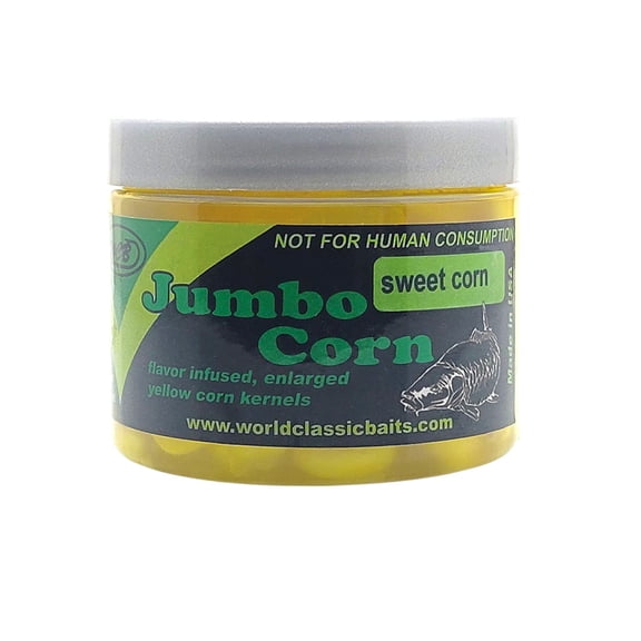 WCB Carp Baits - Flavored Jumbo Corn Bait - Ideal for Carp Fishing
