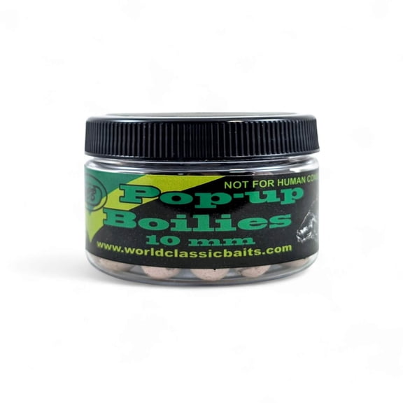 WCB Carp Baits Pop Up Boilies 10 mm 4oz jar (Approx 65 pcs) - Carp Bait - Ideal for Carp Fishing