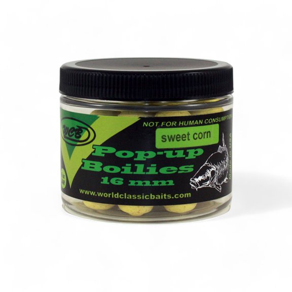WCB Carp Baits Pop Up Boilies 16 mm 6oz jar (Approx 40 pcs) - Carp Bait - Ideal for Carp Fishing
