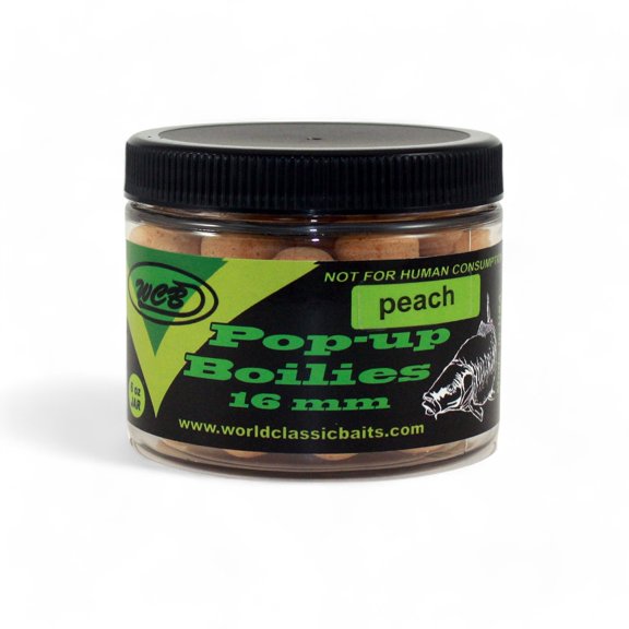 WCB Carp Baits Pop Up Boilies 16 mm 6oz jar (Approx 40 pcs) - Carp Bait - Ideal for Carp Fishing