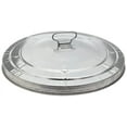 WCD20L Galvanized Steel Light Duty Waste Lid, Round, 18" Diameter x 5