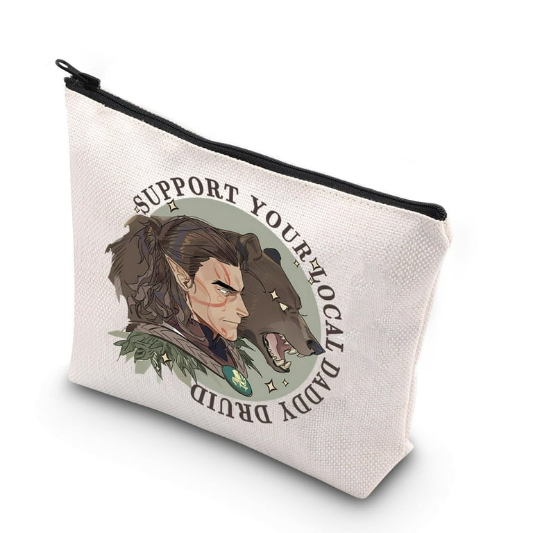 WCGXKO Video Game Lover Gift BG3 Merch Game Zipper Pouch Makeup Ba 