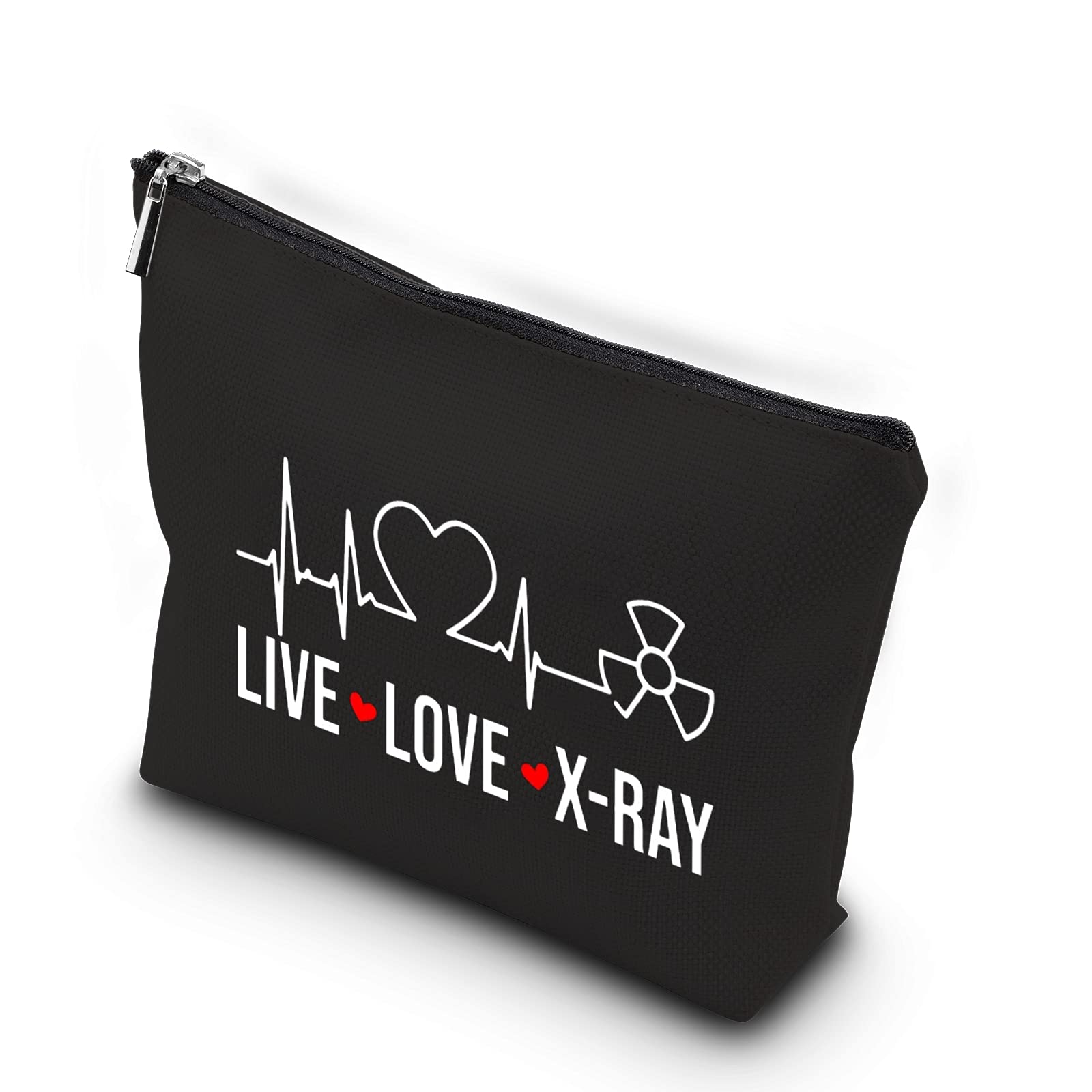 WCGXKO Xray Tech Gift Live Love XRay Zipper Pouch Makeup Bag