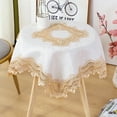 thumbnail image 1 of WCHUANG Embroidered Tablecloth Lace Square Tablecloth, Small Table Cloth, Bedside Table Cover Nightstand Tabletop Decoration, 1 of 5