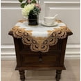 thumbnail image 1 of WCHUANG Square Tablecloth, Coffee Table Cover, Lace Bedside Table Cover Home Bedside Nightstand Small Table Cloth, EmbroideryTabletop Decoration, 1 of 2