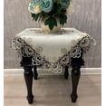 thumbnail image 1 of WCHUANG Square Tablecloth, Coffee Table Cover, Lace Bedside Table Cover Home Bedside Nightstand Small Table Cloth, EmbroideryTabletop Decoration, 1 of 2