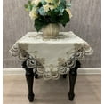 thumbnail image 1 of WCHUANG Square Tablecloth, Coffee Table Cover, Lace Bedside Table Cover Home Bedside Nightstand Small Table Cloth, EmbroideryTabletop Decoration, 1 of 2