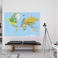 thumbnail image 1 of WCIC 59*39inch World Map Art Prints Wall Poster Home Office Vinyl Photography Hanging Decoration, 1 of 6