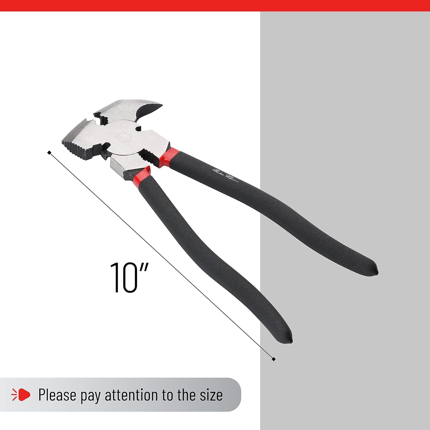 WCIZIHEB Versatile Heavy Duty 10Inch Essential Multi Tool Fence Pliers