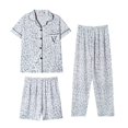 thumbnail image 1 of WCJM Women New Pajama Sets Under $ 15 Button Down Shirt Shorts Women Blending Shirts, 1 of 7