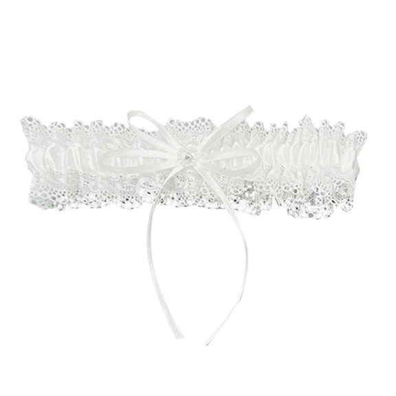 WCJM White Lace Blue Garter Wedding Including Personalised Card As A Loving Bride – Wedding Garter Blue As Wedding Wedding Decoration Wedding Bride