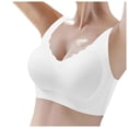 thumbnail image 1 of WCJM Beige High Support Bras For Women Adjustable Strap Full Coverage Up Bras Comfortable No Underwire Wireless Bras, 1 of 4