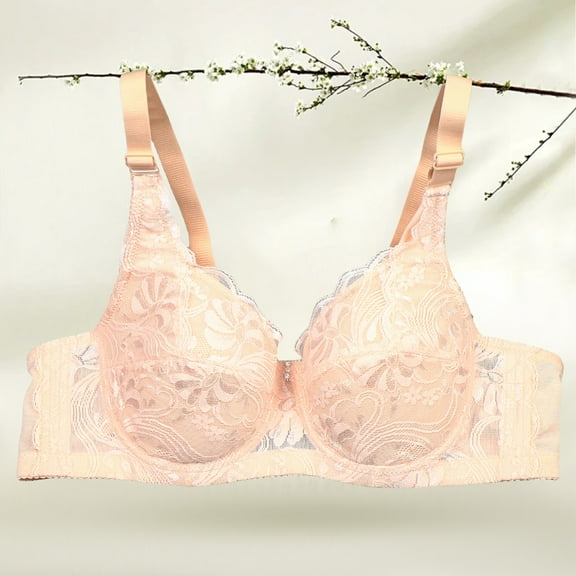 WCJM Beige Womens Cut Bra Underwear Bralette Crop Top Female Bra Brassiere Bra Thin Cup Bra Unpadded Bra