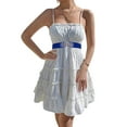 thumbnail image 1 of WCJM Belt For Dresses Jeans Pants With Gold Buckle Polyester Belt Blue Belt One Size, 1 of 4