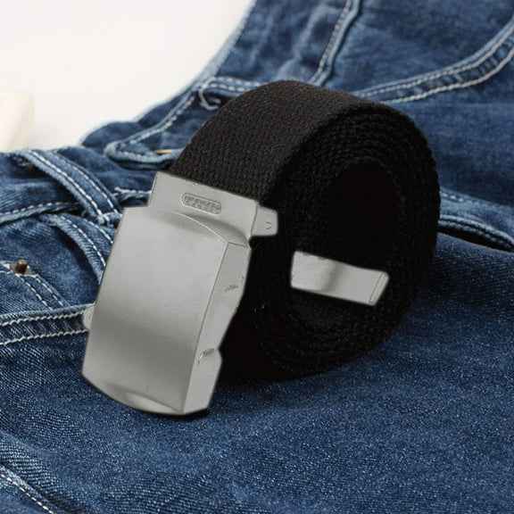 WCJM Belts For Women Polyester Belt Black Belt One Size