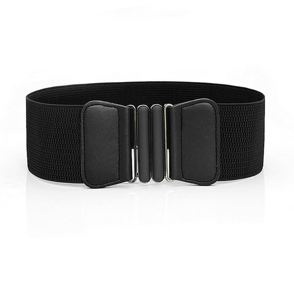WCJM Belts For Women Trendy Leather Polyester Belt Black Belt 68X7.5Cm
