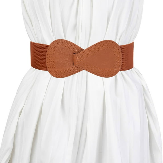 WCJM Belts For Women Trendy Leather Polyester Belt Brown Belt One Size