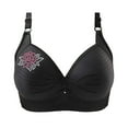 thumbnail image 1 of WCJM Black Bras For Women No Underwire Adjustable Bras Full Coverage Support Bralette Plus Size Everyday Bra, 1 of 2