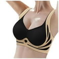 thumbnail image 1 of WCJM Black Fitting Bra Wireless Bra Bra Fitting Anti Sagging Everyday Bras, 1 of 4