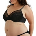 thumbnail image 1 of WCJM Black Underwear Thin Breathable Underwear For Women With Small Chest And Flat Chest Showing Big Gathered Outward Expansion Anti Drooping No Bra, 1 of 8