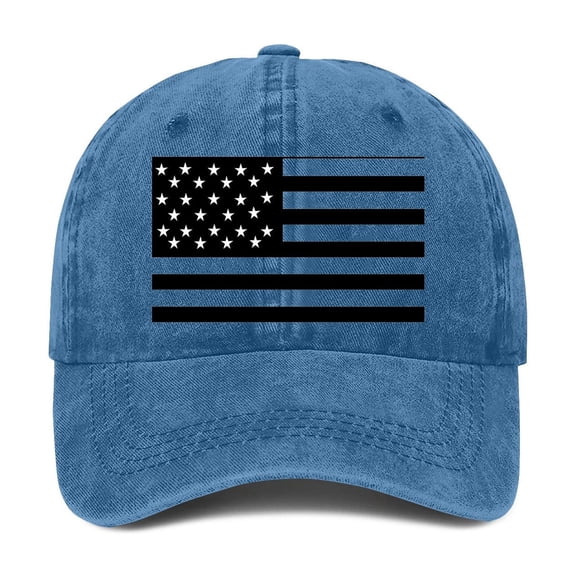 WCJM Blue cotton Baseball Cap For Men Women Vintage Striped Bhutanese America Flag Snapback Hat
