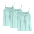thumbnail image 1 of WCJM Camisoles & Tanks camisoles for women for under clothes Women's Plus Size Soft Tank Top With Bra Sleeveless Comfort Yoga Fitness Top Tank Top 3PC cotton camisoles for women, 1 of 8