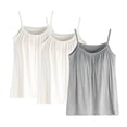 thumbnail image 1 of WCJM Camisoles & Tanks camisoles for women for under clothes Women's Plus Size Soft Tank Top With Bra Sleeveless Comfort Yoga Fitness Top Tank Top cotton camisoles for women, 1 of 6