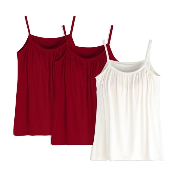 WCJM Camisoles & Tanks camisoles for women for under clothes Women's Plus Size Soft Tank Top With Bra Sleeveless Comfort Yoga Fitness Top Tank Top cotton camisoles for women